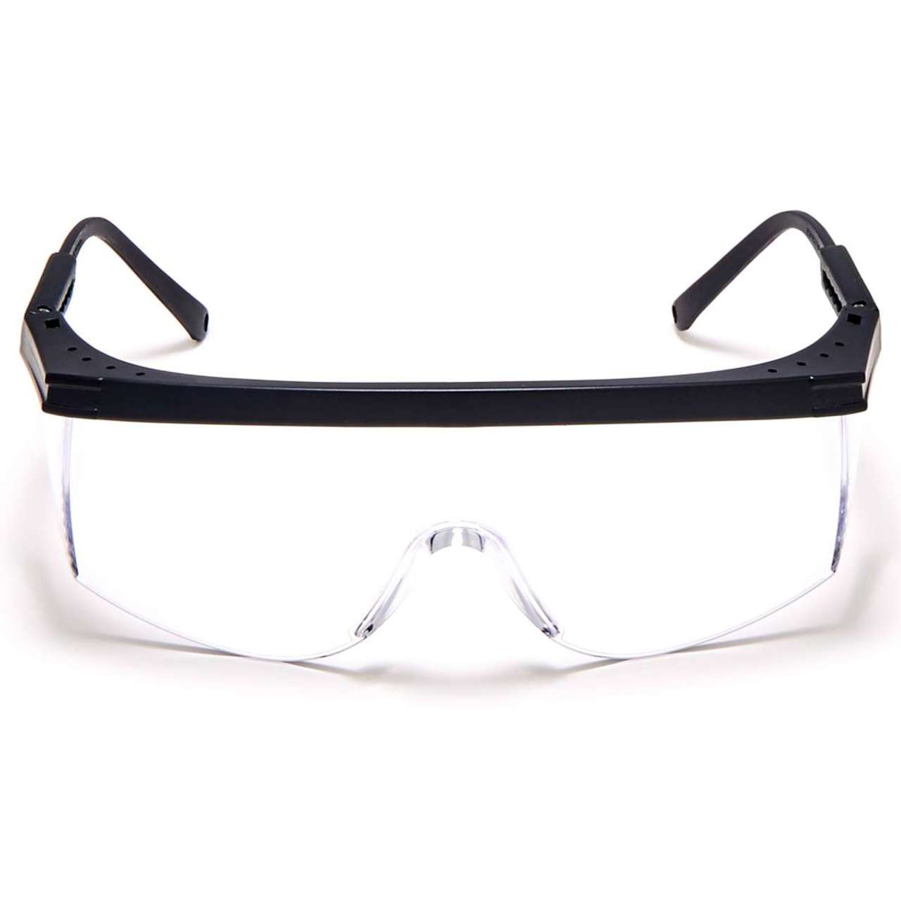 MSA Sierra Black Frame Safety Glasses w/ Clear Lens - 697550 MSA Sierra Black Frame Safety Glasses w/ Clear Lens - 697550