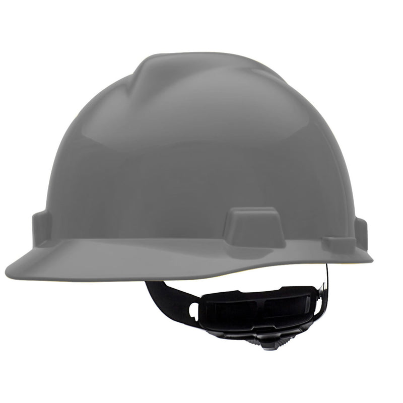 MSA V-Gard Cap Style Hard Hat Fas-Trac III Ratchet Suspension, view 11 of 24