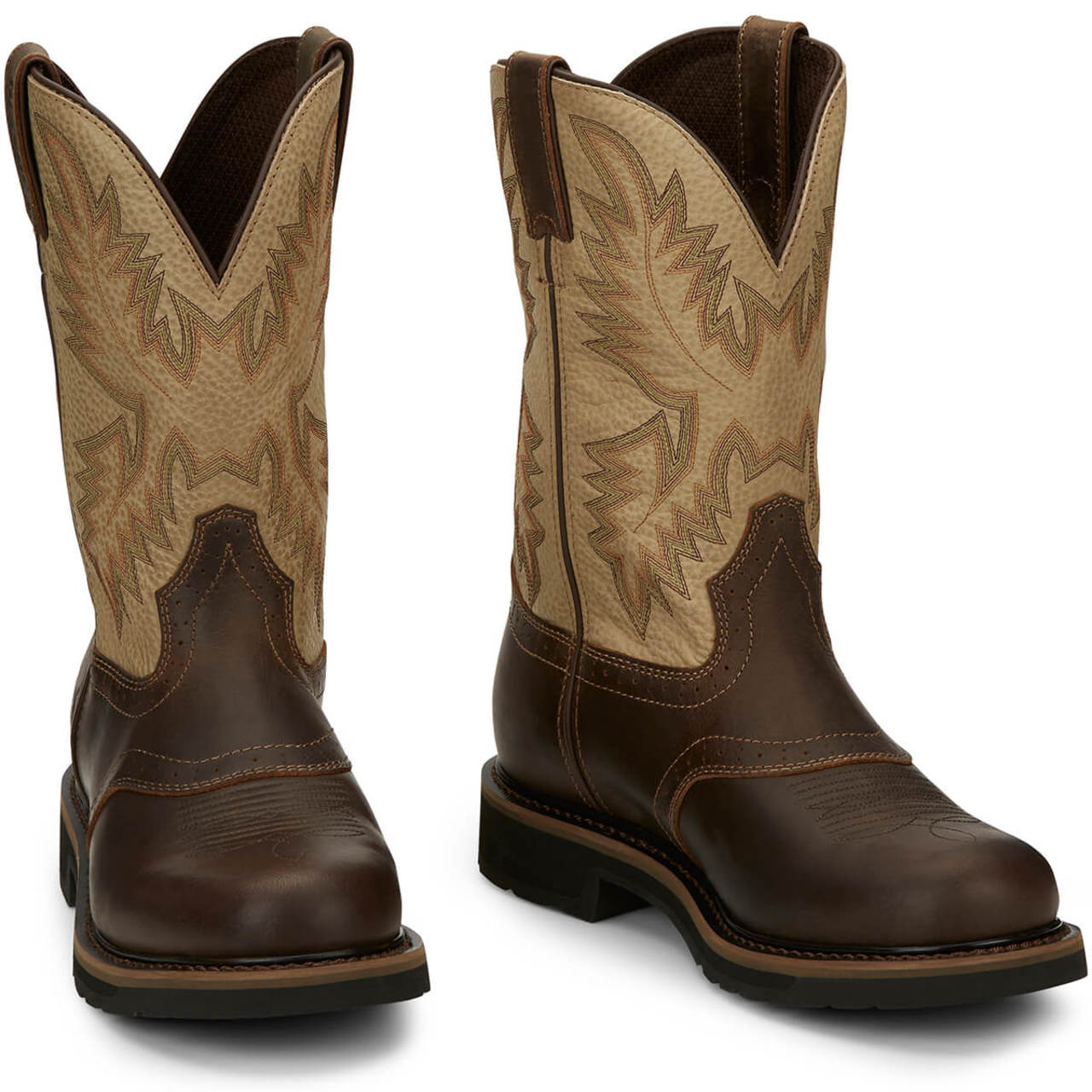 Justin Men's Superintendent 11" EH Soft Toe Boots, SE4660, Brown Justin Men's Superintendent 11" EH Soft Toe Boots, SE4660, Brown