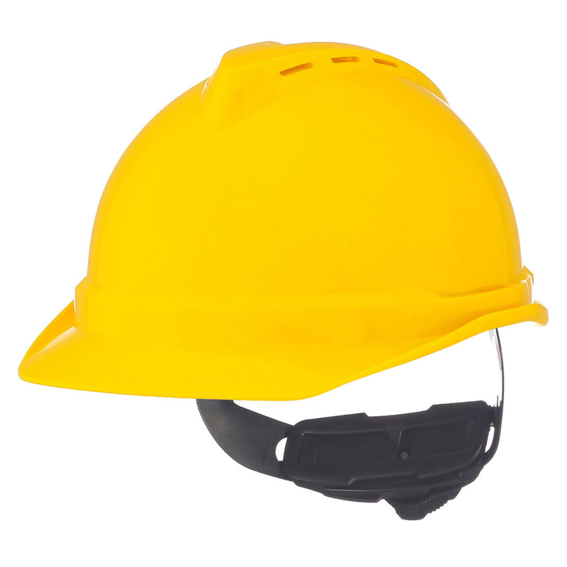 MSA V-Gard 500 Fas-Trac III 6-Point Ratchet Vented Hard Hat, view 13 of 13