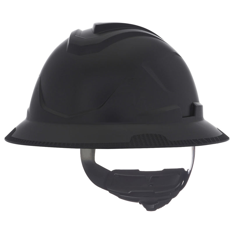 MSA V-Gard C1 Full Brim Hard Hat with Fas-Trac III Ratchet Suspension, view 15 of 15