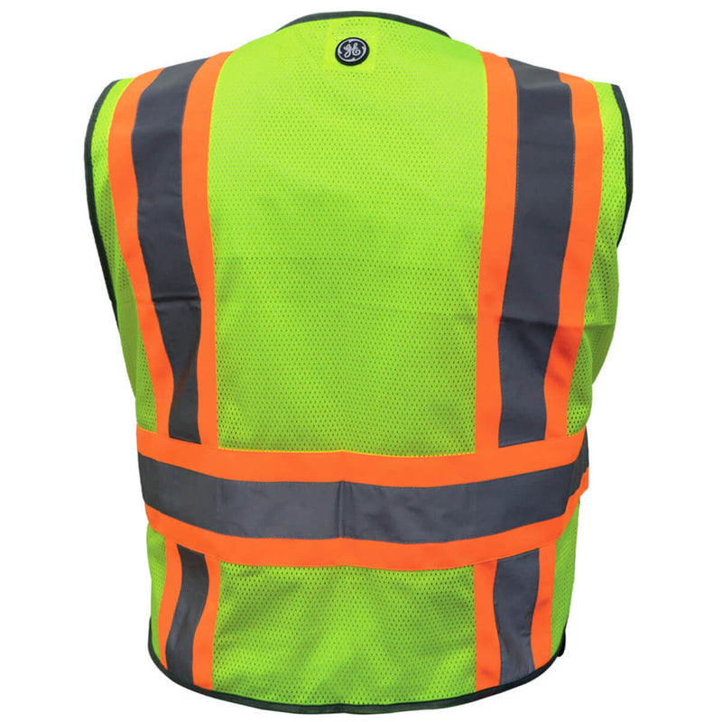 General Electric Type R Class 2 Hi-Vis Safety Vest with Contrasting Trim, GV082, view 2 of 8