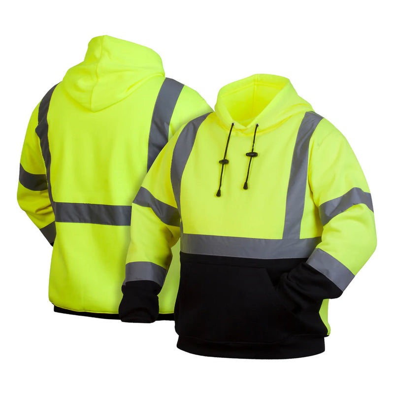 Pyramex RSSH32 Type R Class 3 Hi-Vis Pullover Hooded Sweatshirt, view 2 of 4