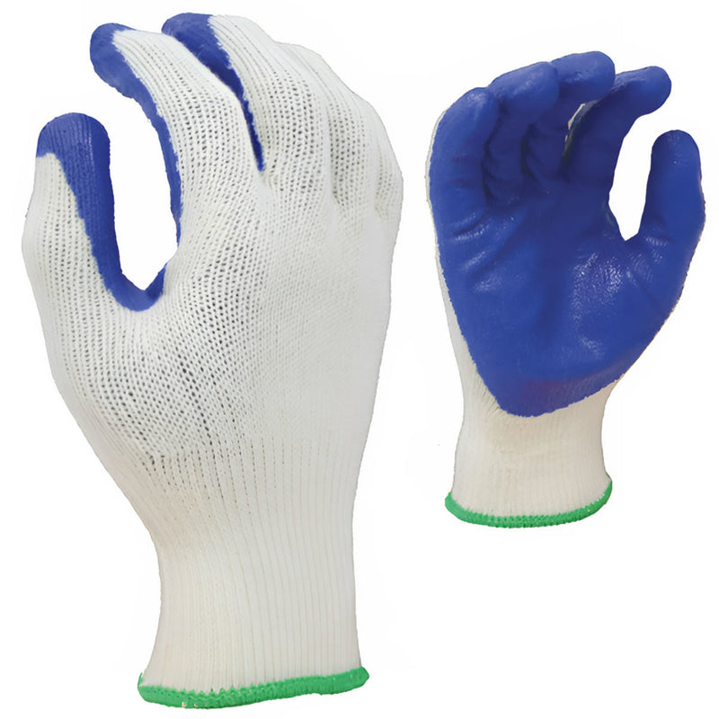 Rugged Blue GL480 Latex Coated Gloves, Seamless Knit Cotton/Polyester, 12 Pairs, view 2 of 2