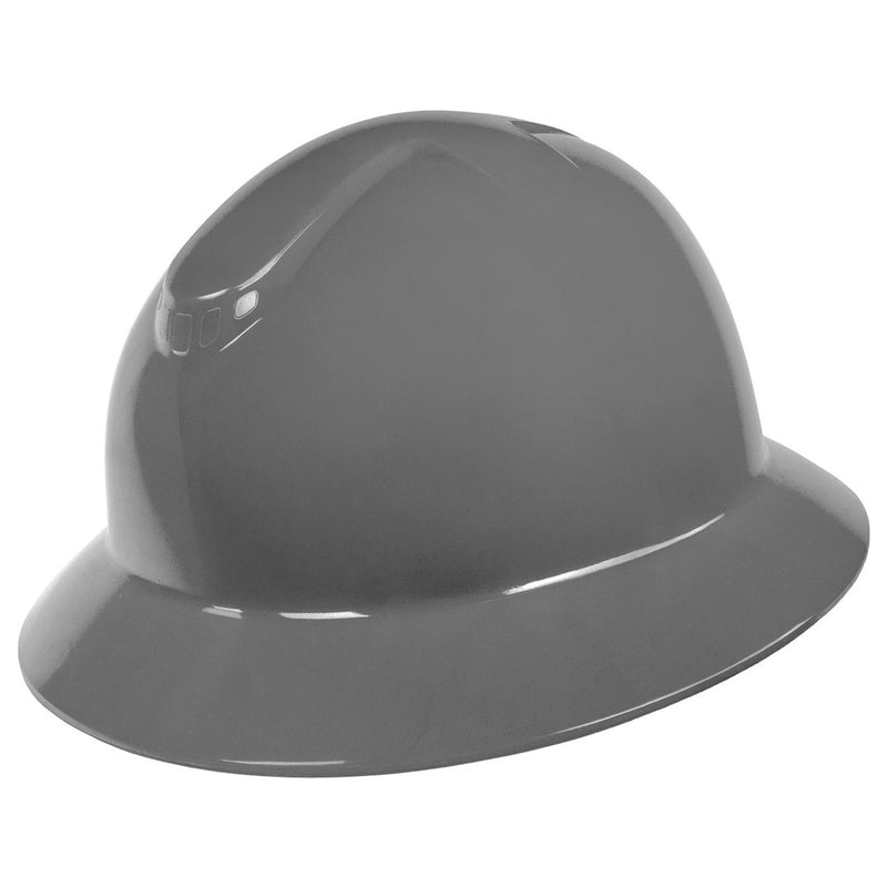 Rugged Blue Defender Full Brim Hard Hat, 6-Point Ratchet Suspension, RBH300, view 8 of 23