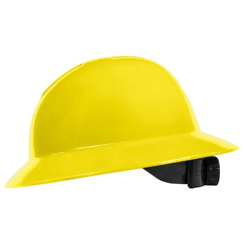 Rugged Blue Defender Full Brim Hard Hat, 6-Point Ratchet Suspension, RBH300, view 15 of 23
