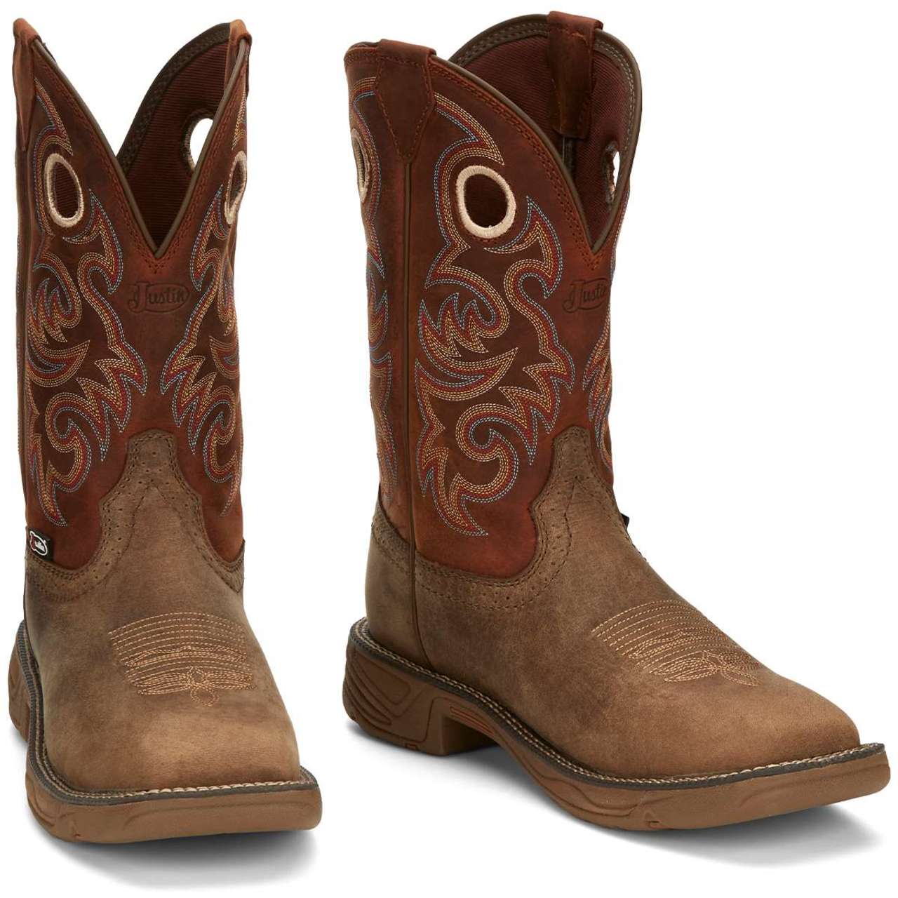Justin Men's Rush 11" Waterproof EH Composite Toe Boots, SE4341, Brown Justin Men's Rush 11" Waterproof EH Composite Toe Boots, SE4341, Brown