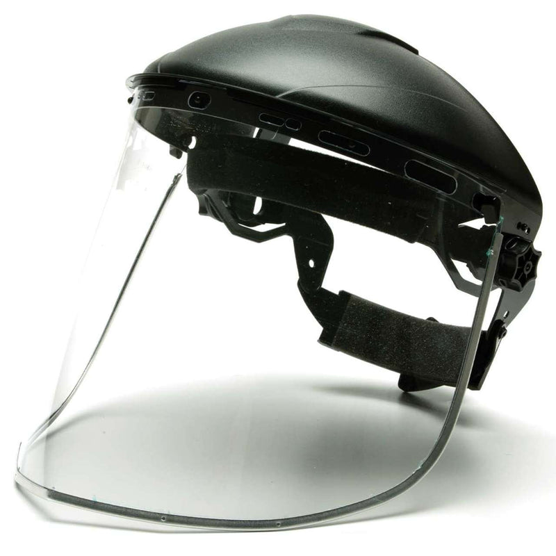 Pyramex Ridgeline Face Shield Combo, Ratchet Suspension, Clear Polycarbonate, HGBRKITCS, view 1 of 1