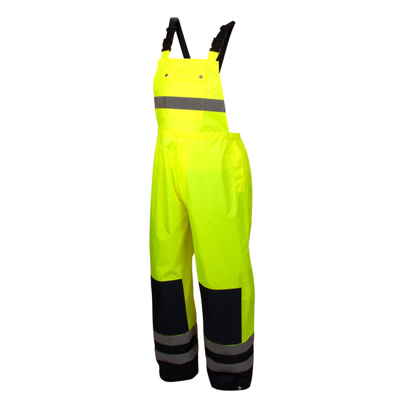 Pyramex RRWB31 Type R Class E Hi-Vis Waterproof Rain Bibs, view 1 of 4