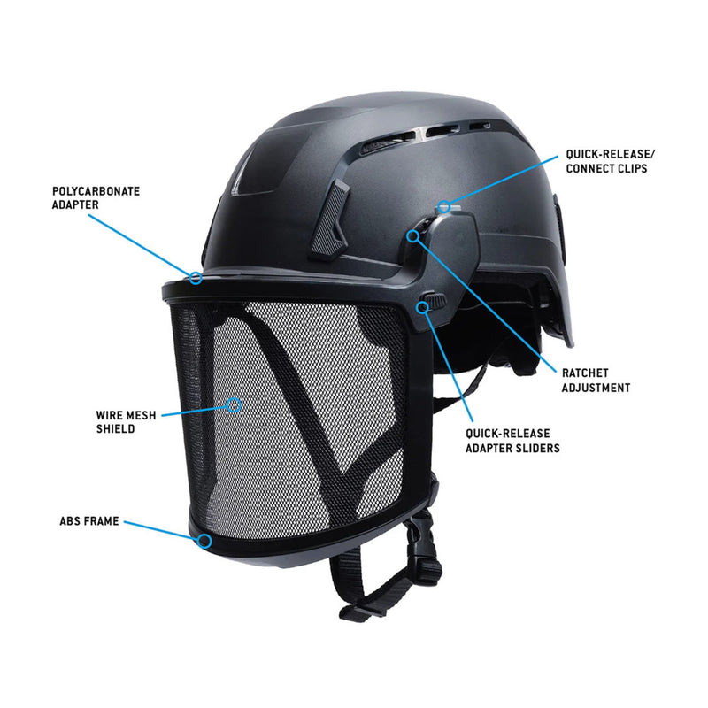 Pyramex SL T2 Wire Mesh Face Shield - HPT2FVM60, view 3 of 6