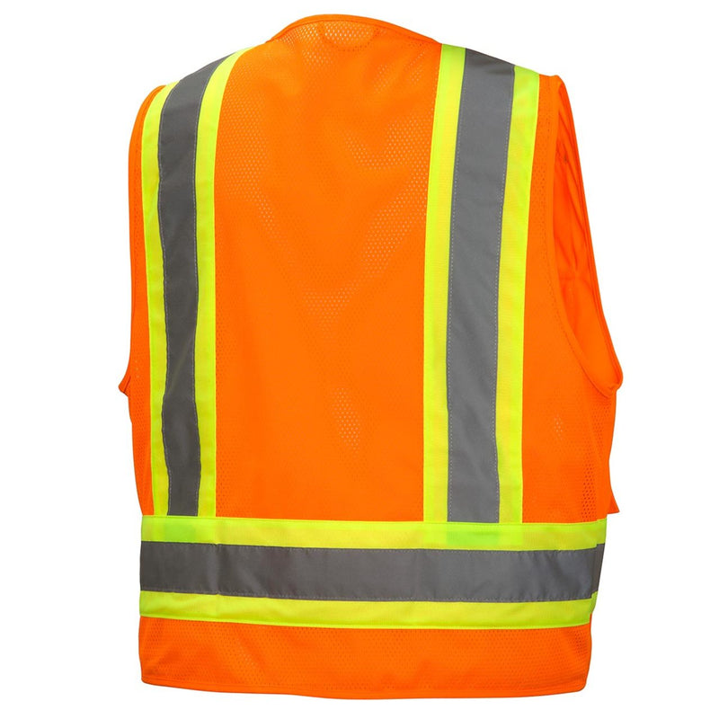 Pyramex RVZ24 Type R Class 2 Hi-Vis Surveyor's Mesh Back Safety Vest, view 7 of 7
