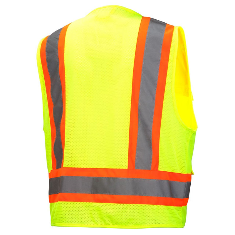 Pyramex RVZ24 Type R Class 2 Hi-Vis Surveyor's Mesh Back Safety Vest, view 5 of 7