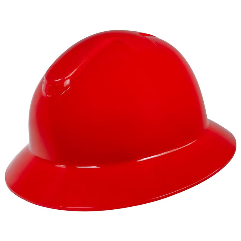 Rugged Blue Defender Full Brim Hard Hat, 6-Point Ratchet Suspension, RBH300, view 18 of 23
