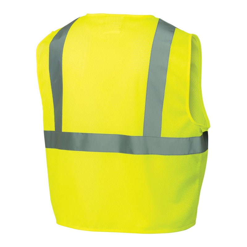 Pyramex RVZ21SE Hi-Vis Type R Class 2 Non-FR Self Extinguishing Mesh Safety Vest, view 4 of 7