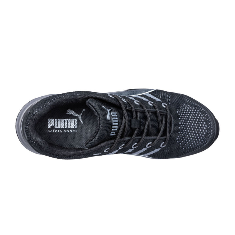 Puma Safety Women's Celerity Knit Low SD Steel Toe Athletic Shoes, 642925, Black, view 3 of 6
