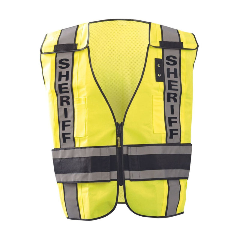 OccuNomix Type P Class 2 Hi-Vis Sheriff Mesh Back Public Safety Vest, LUX-DPSS-DOR, view 1 of 2