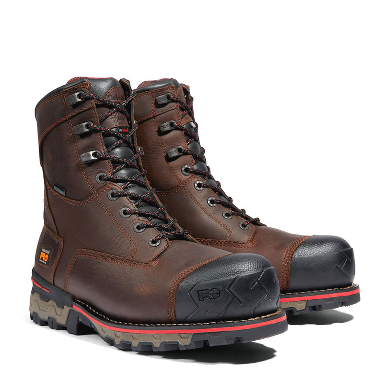 Timberland PRO Men's Boondock 8" Waterproof Insulated EH Composite Toe Work Boots, TB1A128P2141, view 2 of 6