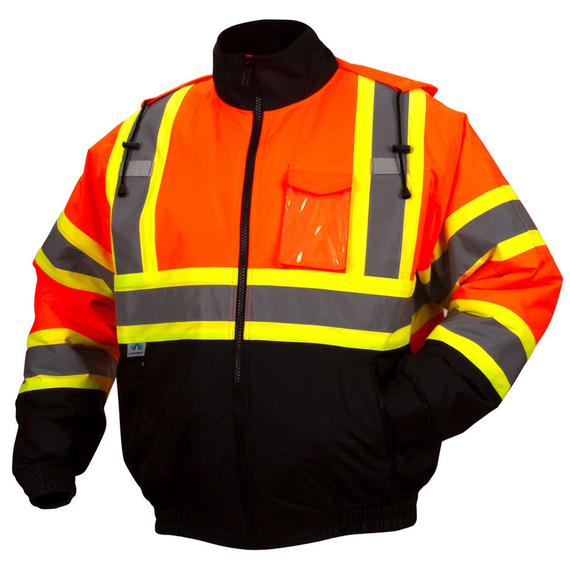 Pyramex RCJ32 Type R Class 3 Hi-Vis Waterproof Quilt Lined Jacket, view 3 of 6