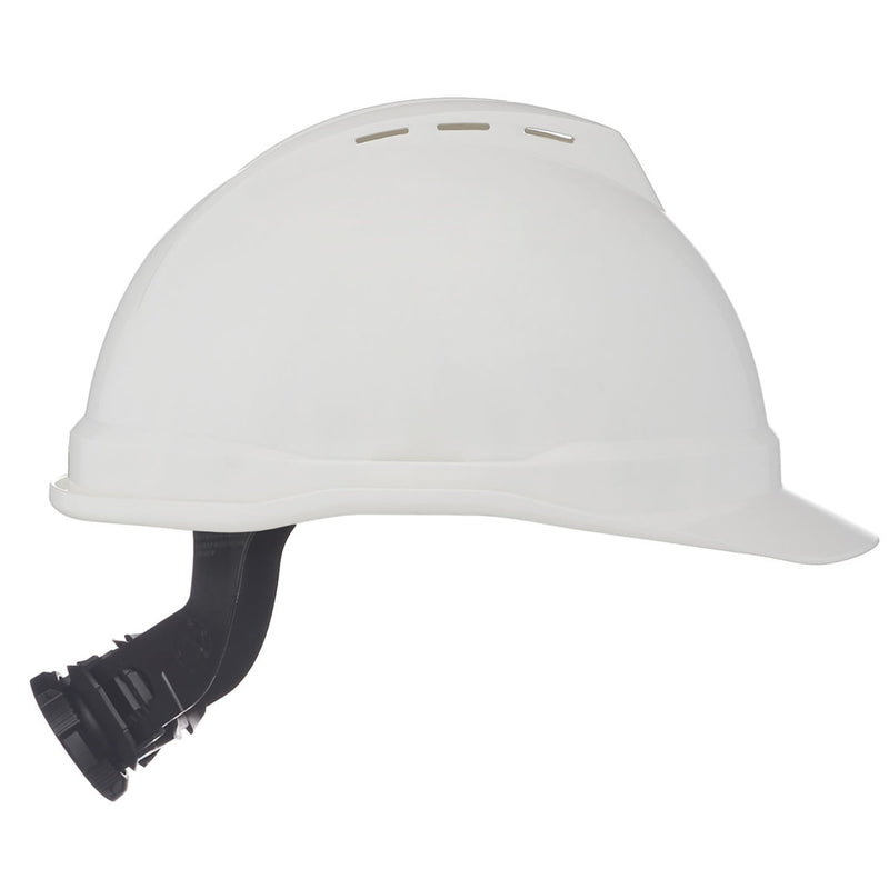 MSA V-Gard 500 Fas-Trac III 6-Point Ratchet Vented Hard Hat, view 4 of 13
