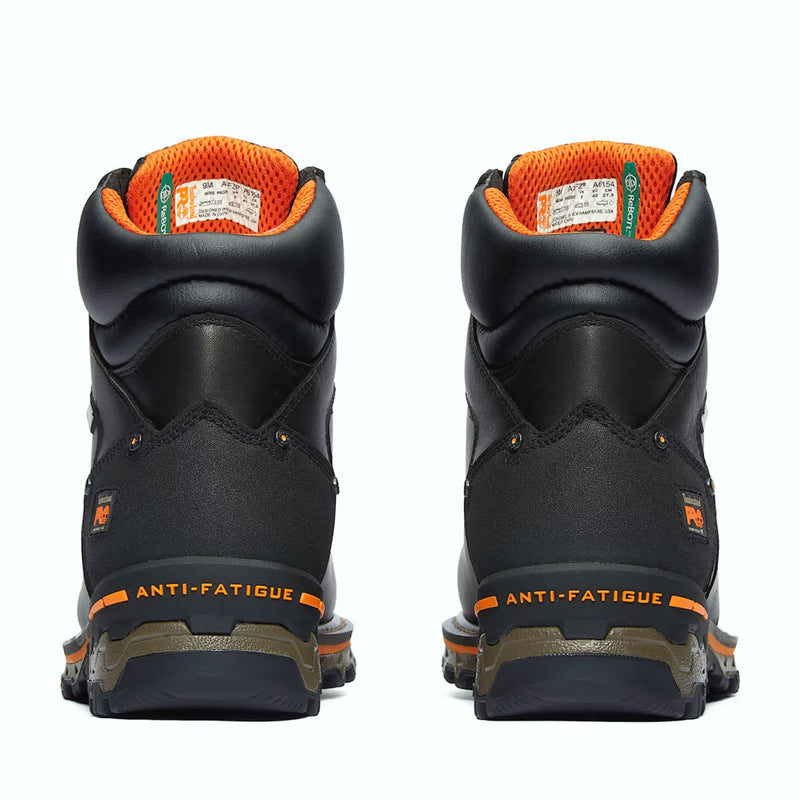 Timberland PRO Men's Boondock 6" Waterproof EH Composite Toe Work Boots, TB1A1FZP0011, Black, view 4 of 6