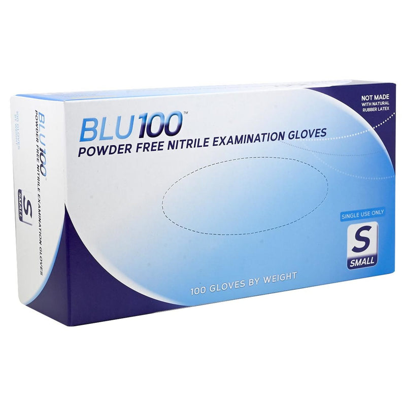 DASH BLU100 Nitrile Exam Grade Disposable Gloves, Light Blue, 4.3 mil, Box of 100, view 10 of 13