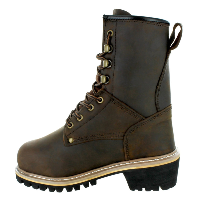 Safety Girl Women's 8" Logger Boots - Dark Brown, view 3 of 9