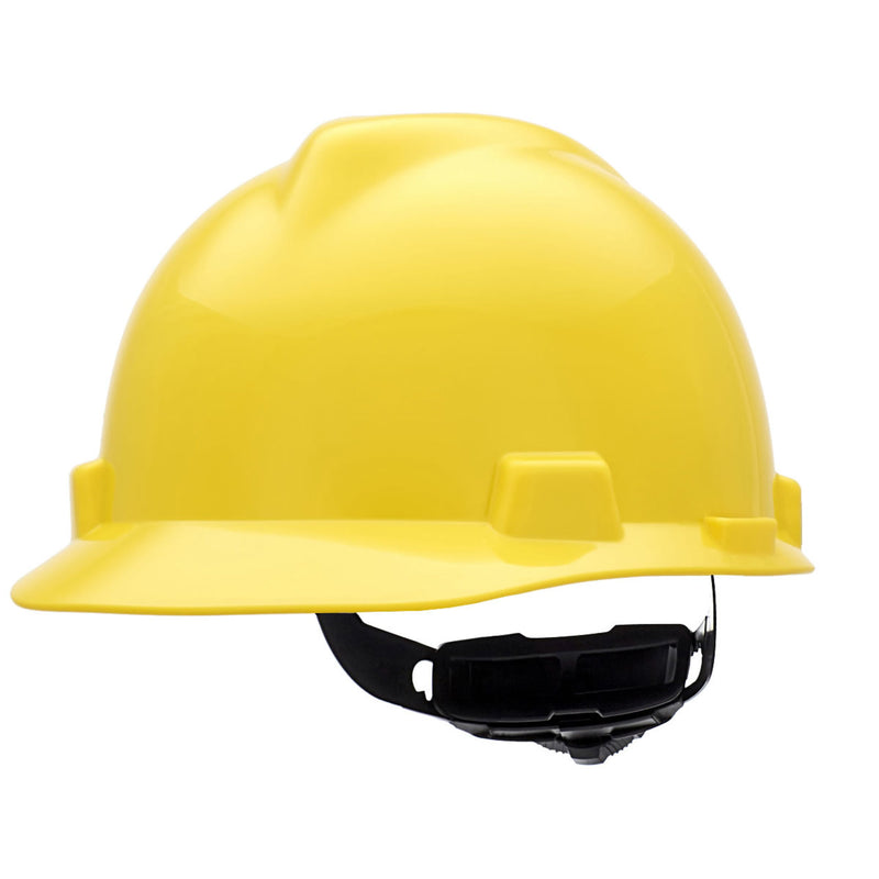 MSA Large V-Gard Cap Style Hard Hat 4-Point Fas-Trac III Suspension, view 6 of 6