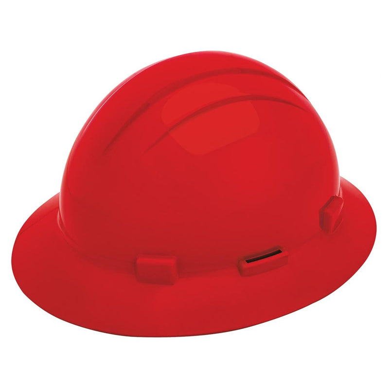 Delta Plus Americana Full Brim Slotted Hard Hat, 4-Point Ratchet Suspension, view 4 of 11