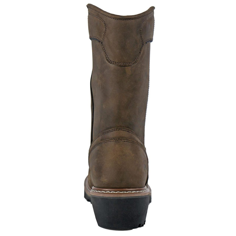 Hoss Men's Pull-On Loggers Waterproof EH Composite Toe Boots, 90211, Brown, 90211, view 3 of 8