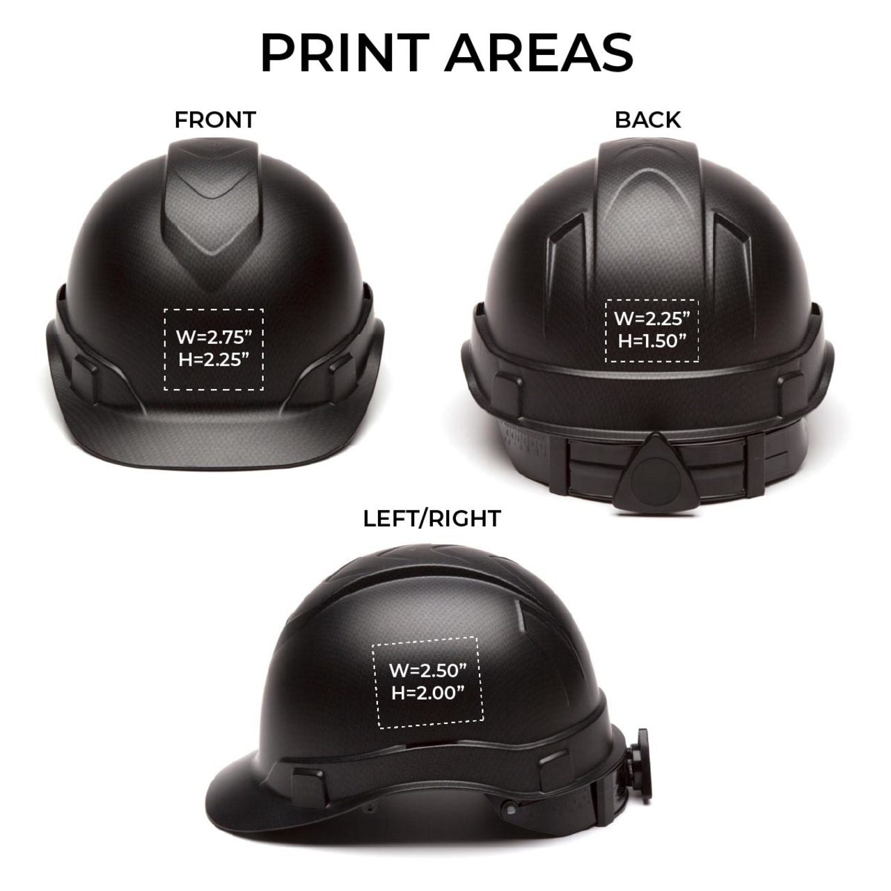 Custom Pyramex Ridgeline HD Matte Vented Cap Style Hard Hat, 4-Point Ratchet Suspension Custom Pyramex Ridgeline HD Matte Vented Cap Style Hard Hat, 4-Point Ratchet Suspension