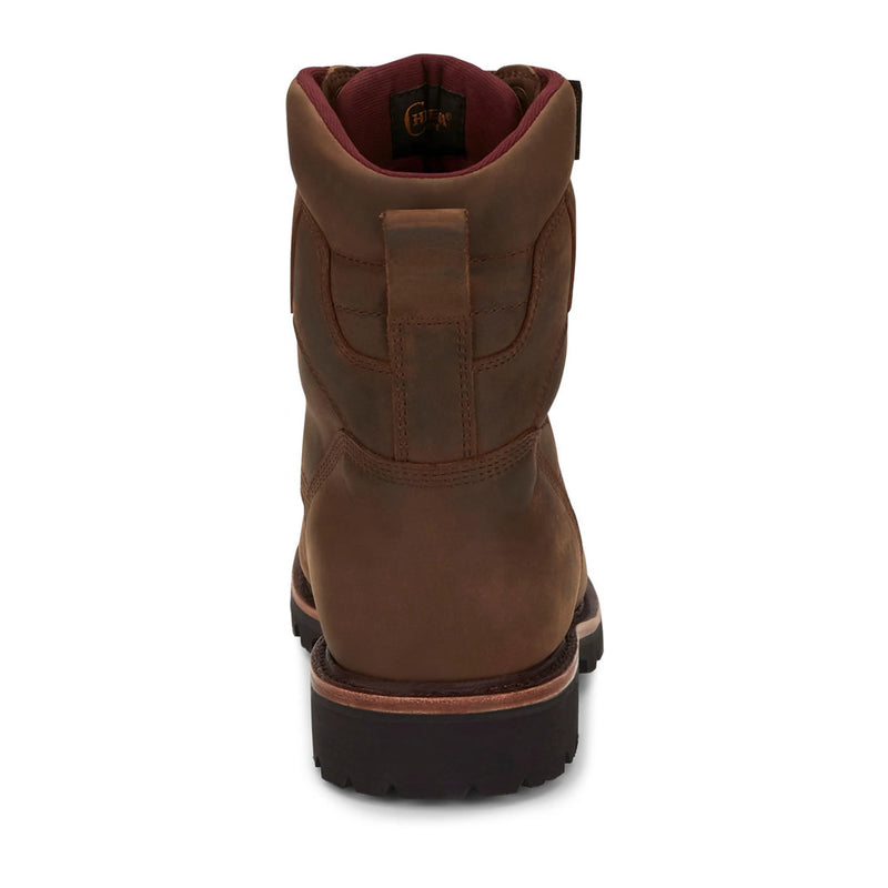 Chippewa Men's Super DNA 8" Logger Waterproof EH Insulated Steel Toe Boots, 59330, Tan, view 6 of 7