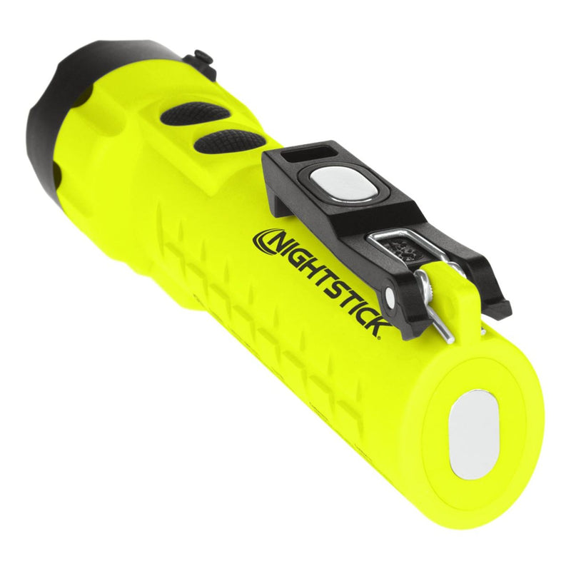Nightstick Intrinsically Safe Dual-Light Flashlight w/Magnets - 3 AA (not included) - Green - UL913, view 5 of 9
