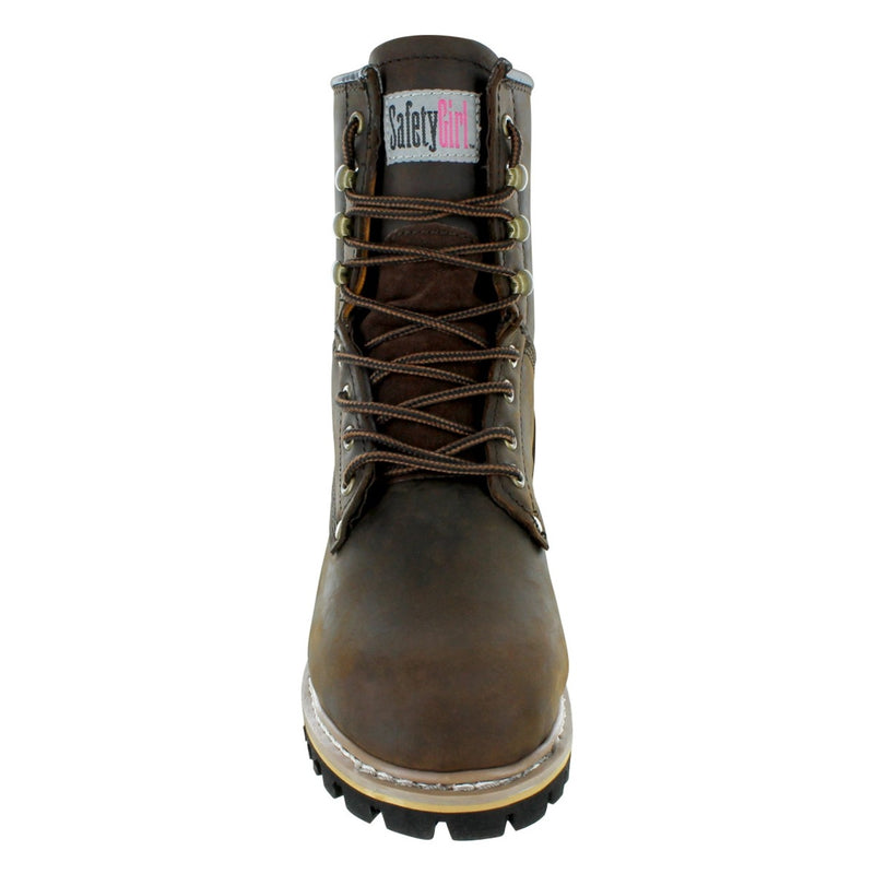 Safety Girl Women's 8" Logger Boots - Dark Brown, view 5 of 9