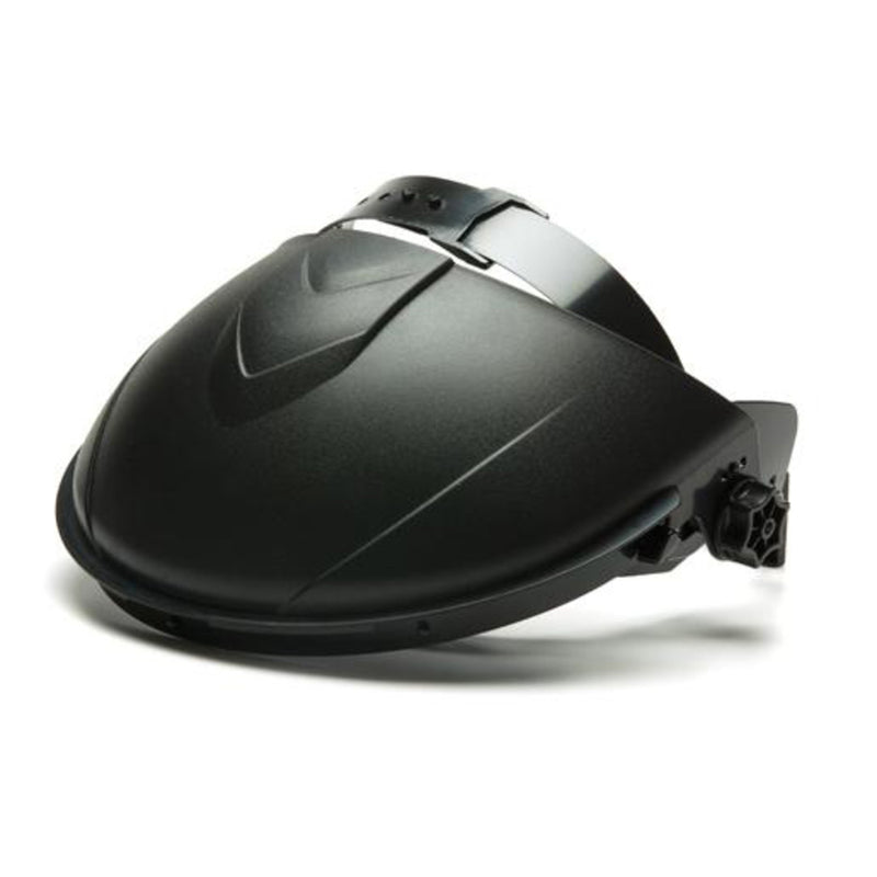 Pyramex Ridgeline Ratchet Headgear with Clear Tapered Polycarbonate Face Shield Combo - S1110 & HGBR, view 3 of 5