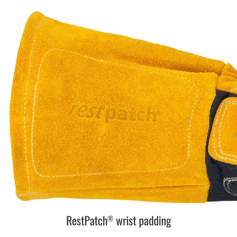 Black Stallion BM88 Pigskin & Cowhide MIG Welding Gloves, Natural/Black, view 3 of 7