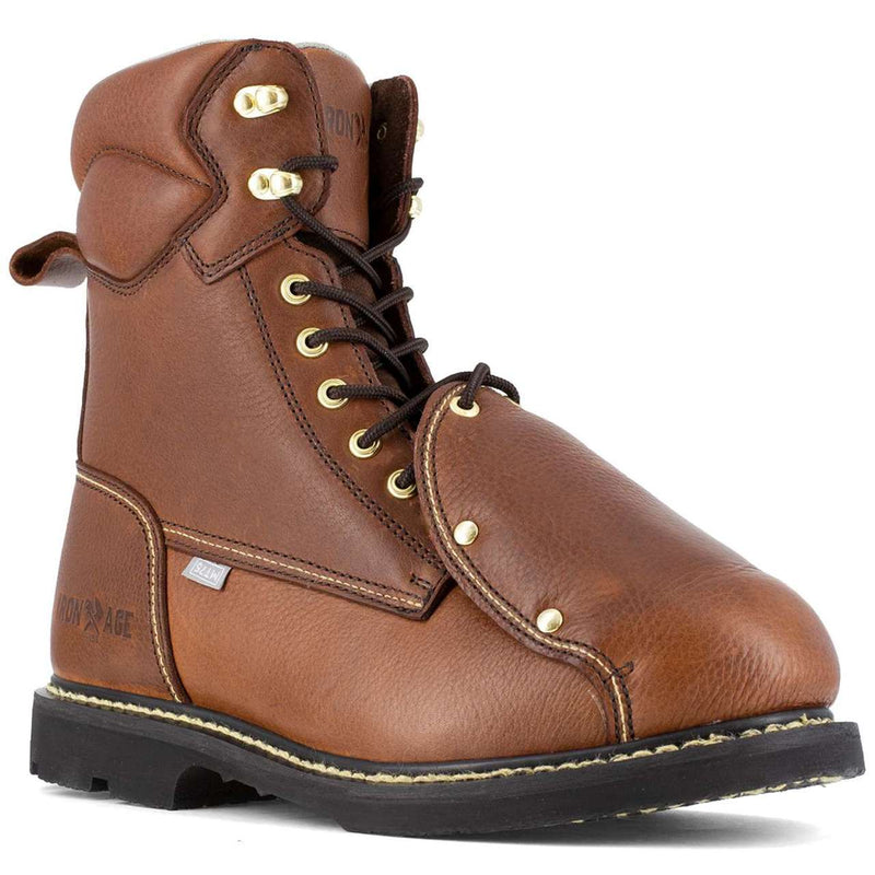 Iron Age Men's Groundbreaker 8" with External Met Guard EH Steel Toe Boots - IA5015, view 1 of 7
