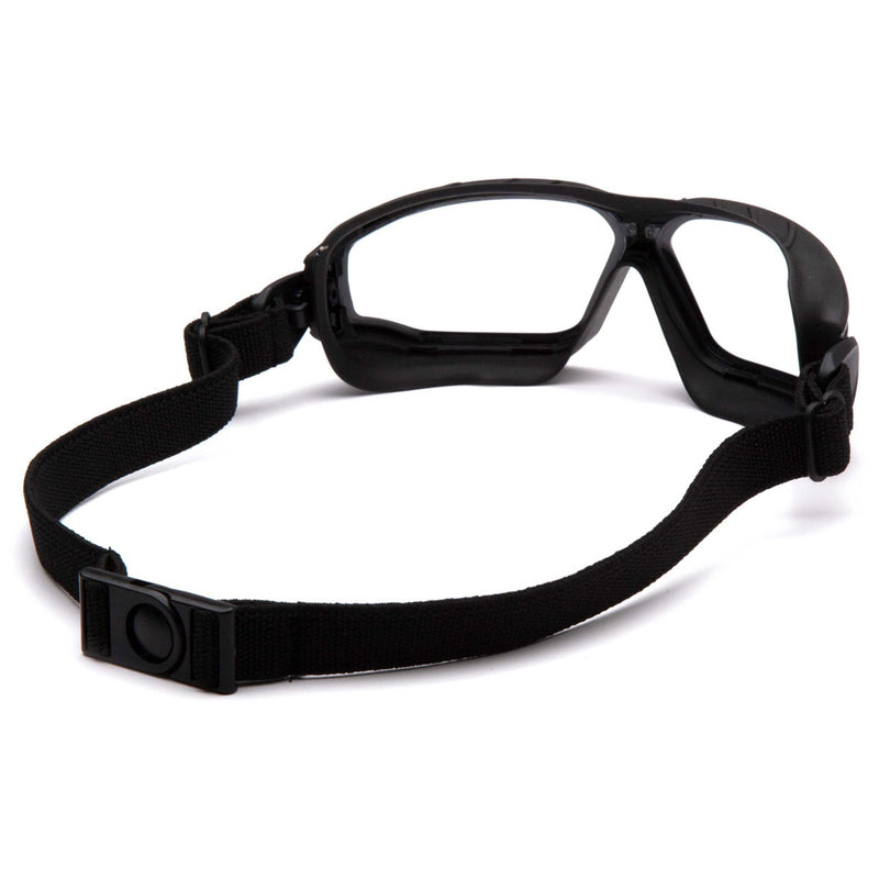 Pyramex Torser Rubber Gasket Sealed Safety Glasses, H2MAX Anti-Fog Lens, Black Strap, view 5 of 8
