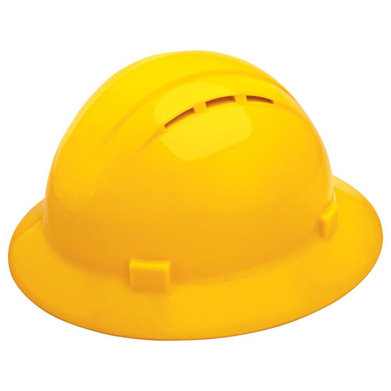 Delta Plus Americana Vented Full Brim Hard Hat, 4-Point Ratchet Suspension, view 6 of 8