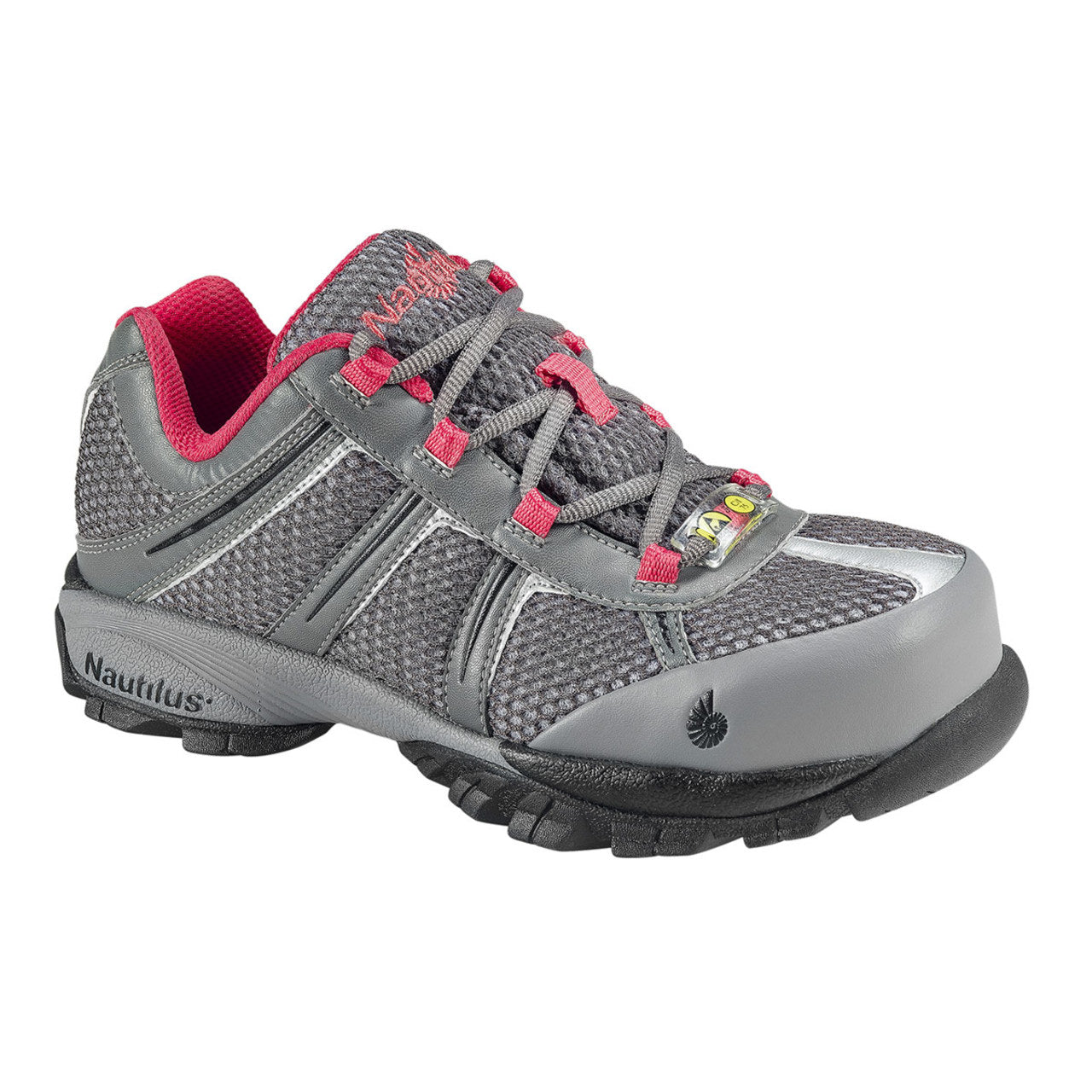 Nautilus Women's Grey/Brown SD-10 Steel Toe Shoes - N1393 Nautilus Women's Grey/Brown SD-10 Steel Toe Shoes - N1393