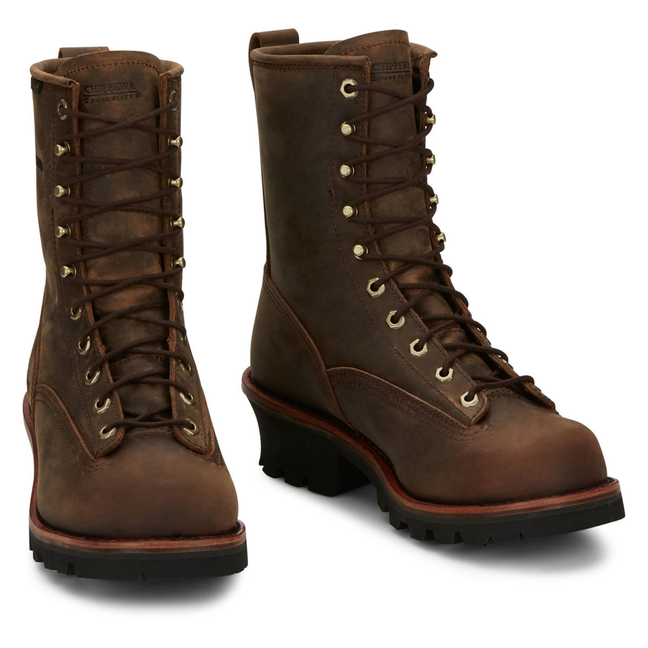 Chippewa Men's Paladin 8" Logger EH Waterproof Soft Toe Boots, 73100, Brown Chippewa Men's Paladin 8" Logger EH Waterproof Soft Toe Boots, 73100, Brown