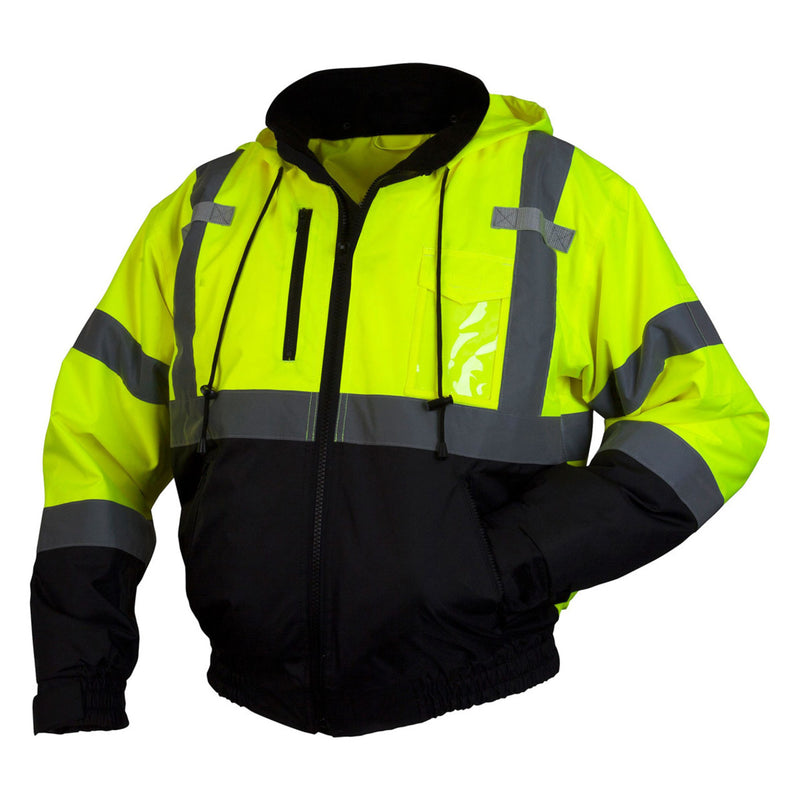 Pyramex RJ31 Type R Class 3 Hi-Vis Waterproof Fleece Lined Jacket, view 1 of 6