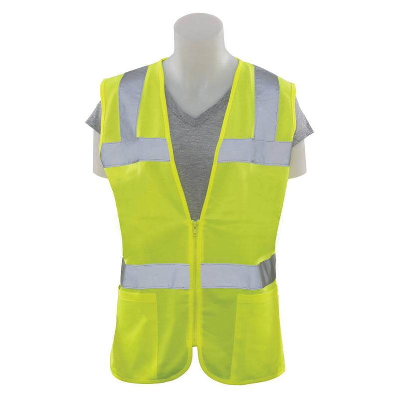 Girl Power Women's Type R Class 2 Safety Vest, Hi-Viz Lime, S720, view 1 of 3
