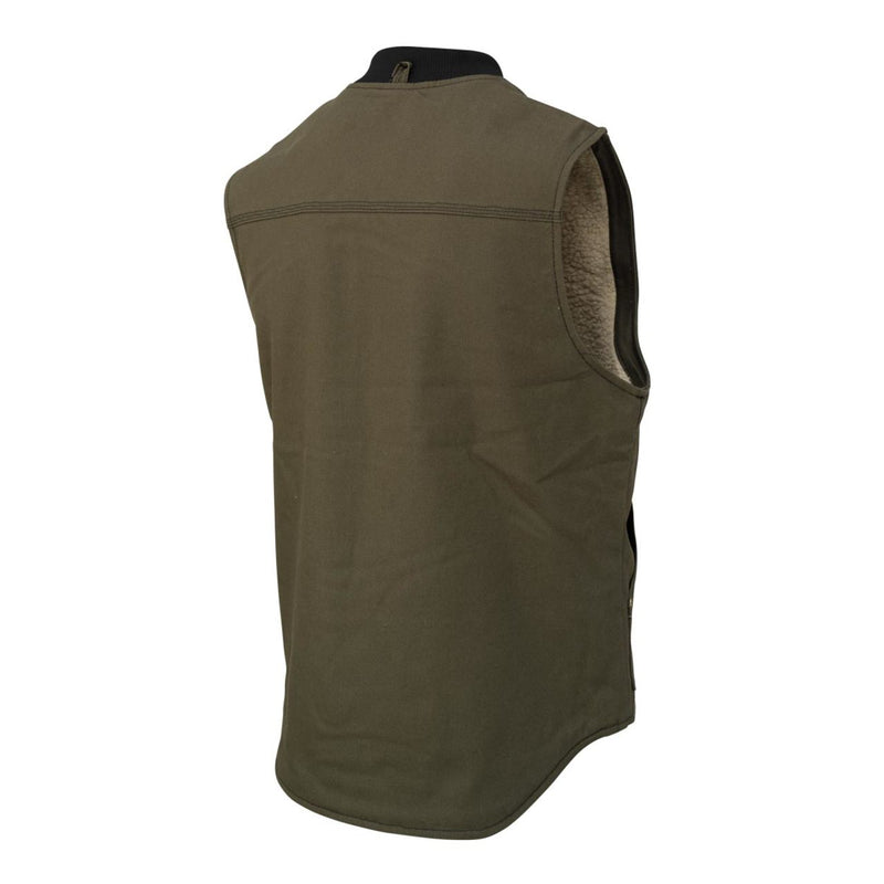 Tough Duck WV06 Men's Duck Sherpa Lined Vest, view 2 of 7