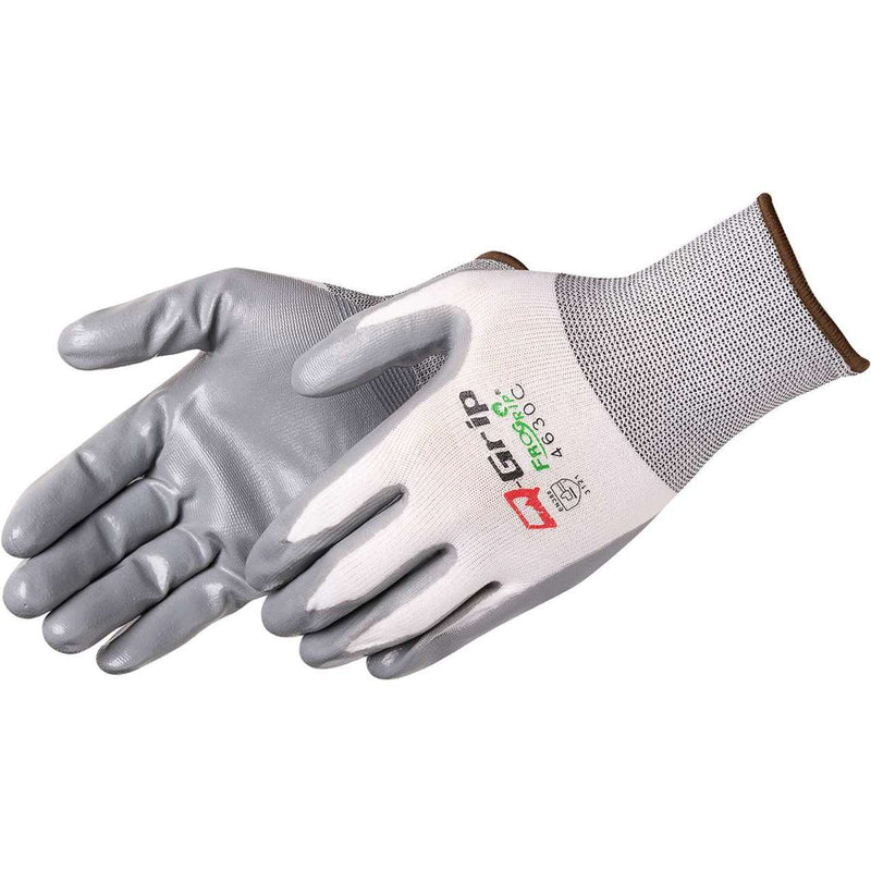 FroGrip Q-Grip 4630C Nitrile Coated Gloves, White/Gray, view 1 of 2
