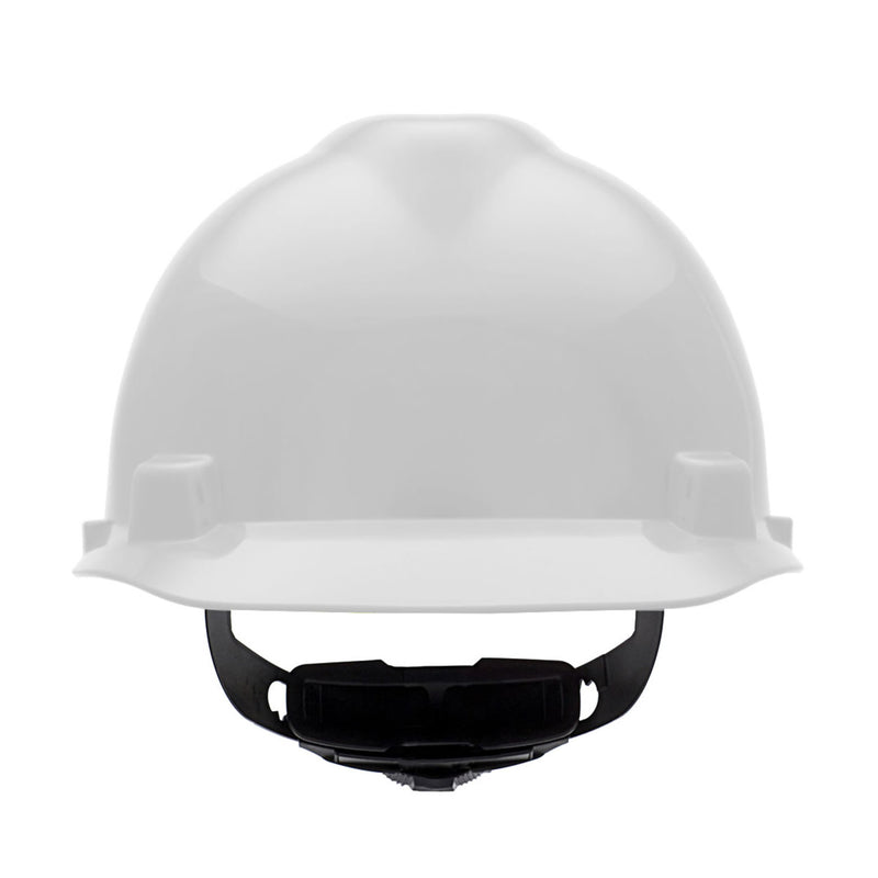 MSA Large V-Gard Cap Style Hard Hat 4-Point Fas-Trac III Suspension, view 4 of 6