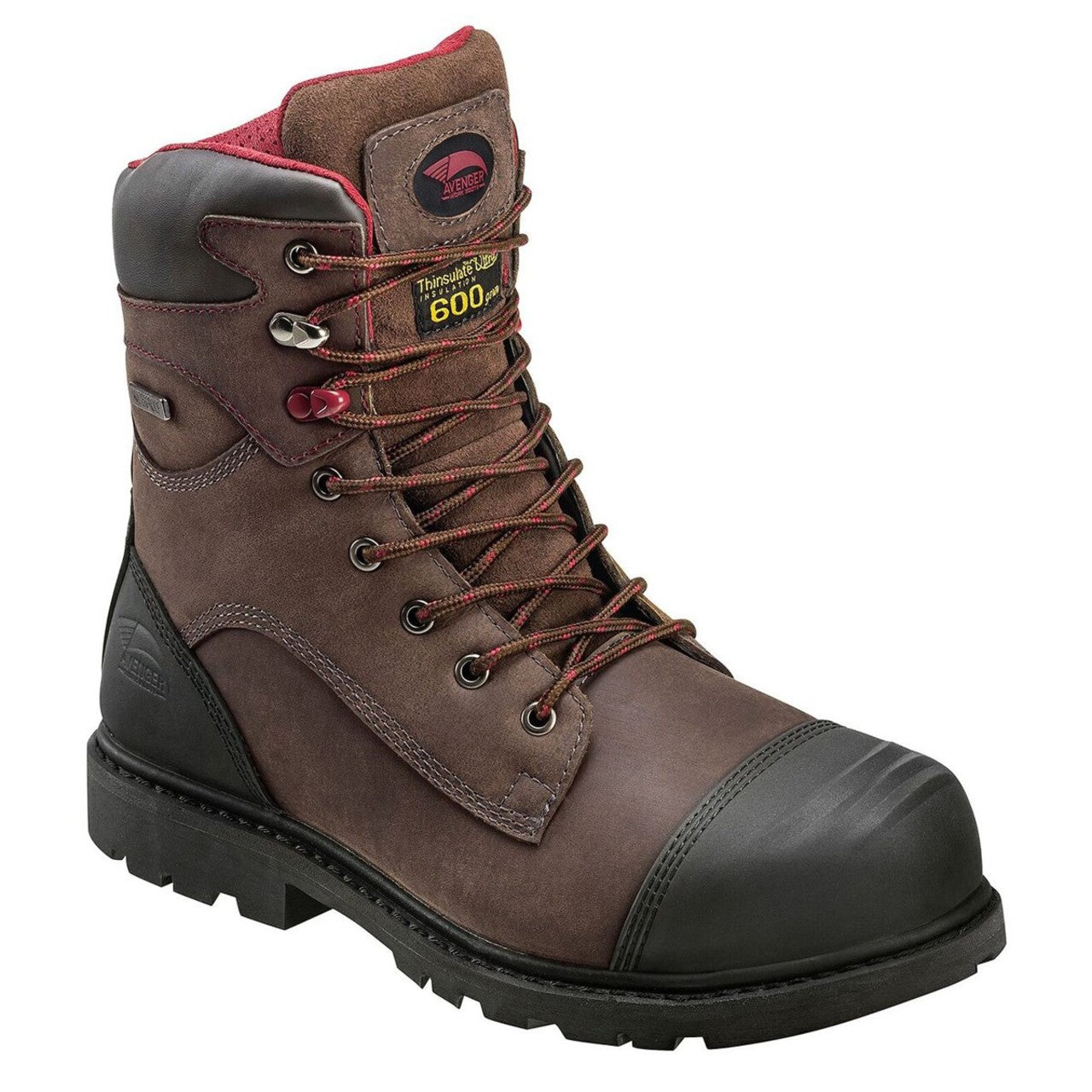 Avenger Men's Hammer Waterproof Insulated EH Carbon Toe Boots, A7573, Brown Avenger Men's Hammer Waterproof Insulated EH Carbon Toe Boots, A7573, Brown