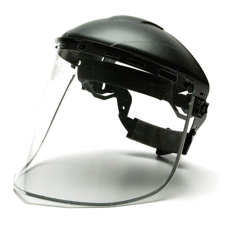 Pyramex Clear Aluminum Bound Polyethylene Face Shield - S1015, view 2 of 4