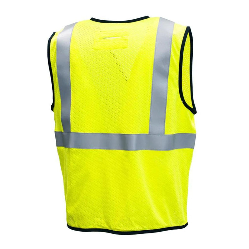 Pyramex RVZ52FR Type R Class 2 Hi-Vis Flame Resistant Mesh Safety Vest, view 3 of 5