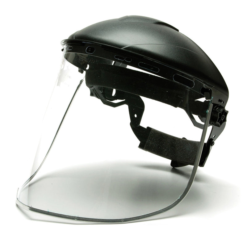 Pyramex Clear Aluminum Bound Polycarbonate Face Shield - S1040, view 2 of 4
