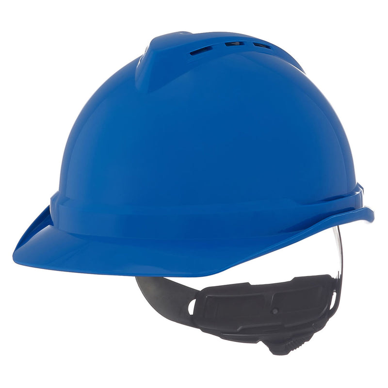 MSA V-Gard 500 Fas-Trac III 4-Point Ratchet Vented Hard Hat, view 7 of 13